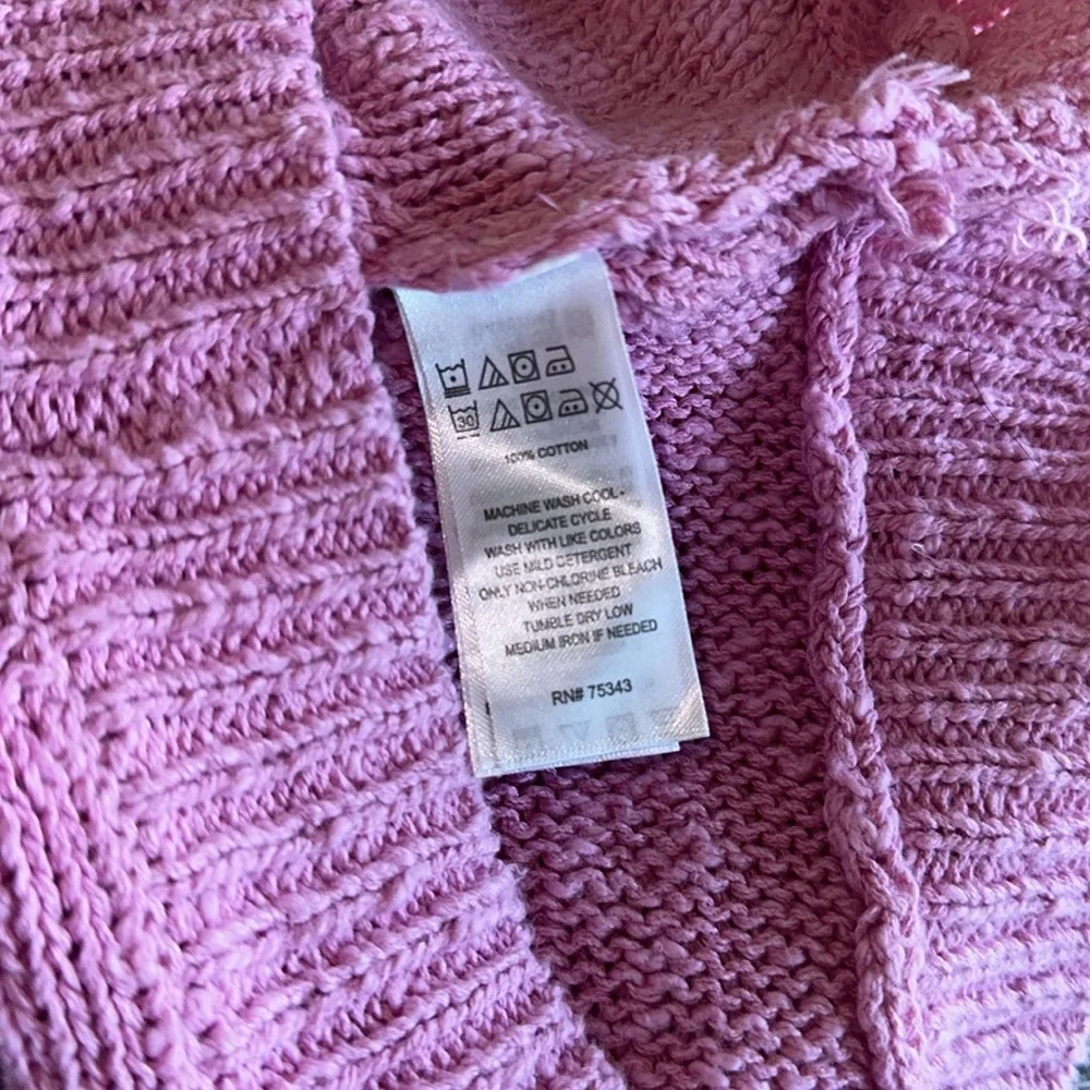 NWT RUBY MOON. COTTON SLOUCHY BOXY DROP SHOULDER CARDIGAN SWEATER Oversize - Picture 9 of 9